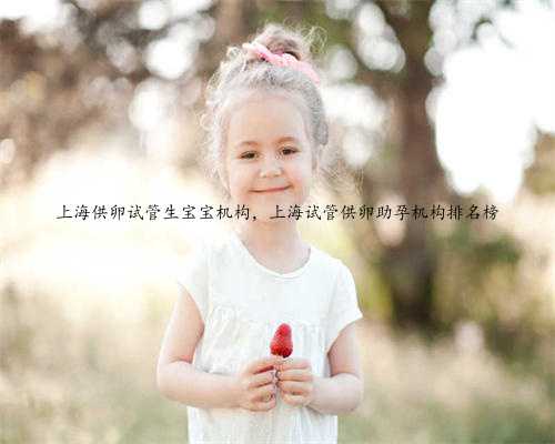 上海供卵试管生宝宝机构，上海试管供卵助孕机构排名榜