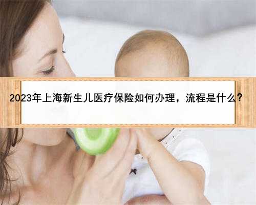 2023年上海新生儿医疗保险如何办理，流程是什么？