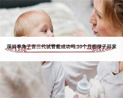 深圳单角子宫三代试管能成功吗,10个月抱孩子回家